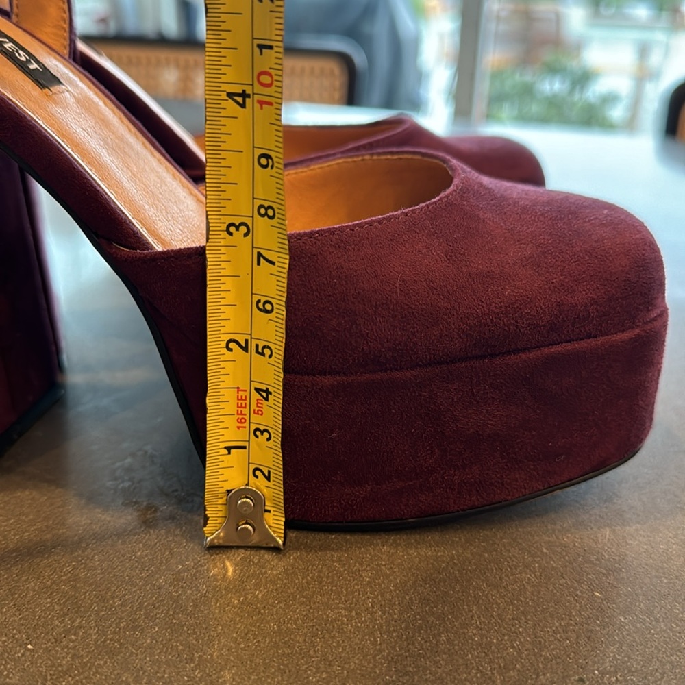 Nine West Stacie Platform Pump-Purple Microsuede - Picture 8 of 8